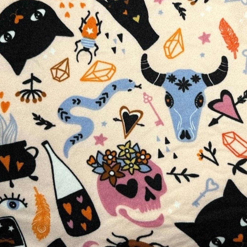 Dot Smile Empire Halloween Dress Sz 3 4 Holiday Black Cat‎ Sugar Skull Voodoo